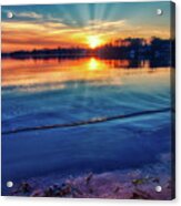 Lake Norman Winter Sunset Acrylic Print
