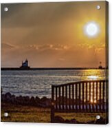 Lakeview Park Sunset Acrylic Print