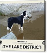 Langdale Guardian Cream Railway Poster Acrylic Print