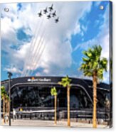 Las Vegas Raiders Allegiant Stadium Opening Day Thunderbirds Fly Over Acrylic Print