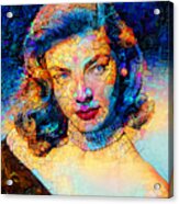 Lauren Bacall In Contemporary Modern Art 20211205 Acrylic Print