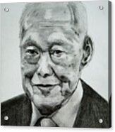 Lee Kuan Yew - A Great Leader Acrylic Print