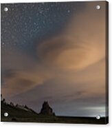 Lenticular Clouds At Shiprock Acrylic Print