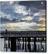 Let Me Meet You On The Pier Jurmala/ Special Feature In Camera Art Group Acrylic Print