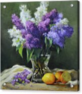 Lilacs And Lemons Acrylic Print