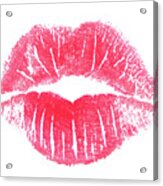 Lips - Lipstick Kiss Acrylic Print