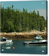 Lobster Boats, Bunkers Harbor, Maine Acrylic Print