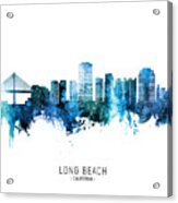 Long Beach California Skyline #52 Acrylic Print