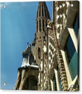 Looking Up On A Sunny Day At Sagrada Familia Acrylic Print
