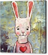 Love Bunny Acrylic Print