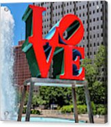 Love Park Philadelphia Acrylic Print