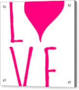 Love Valentines Day Heart Acrylic Print