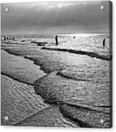 Low Tide At Sunset On Mayflower Beach Acrylic Print