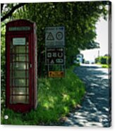 Lydford Red Telephone Box Acrylic Print