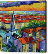 Lyon View - Triptych Right Panel Acrylic Print