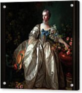 Madame Bergeret By Francois Boucher Classical Fine Art Reproduction Acrylic Print