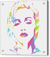Madonna 3 Pop Art Acrylic Print
