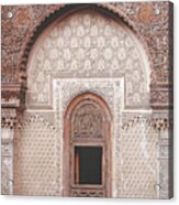 Madrasa Window Acrylic Print