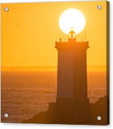 Magic Sunset In Le Conquet Behind The Lighthouse Acrylic Print