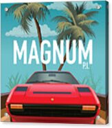 Magnum Pi Tv Series Poster Acrylic Print