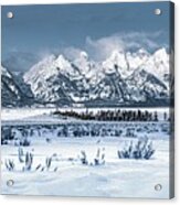 Majesty And Grandeur Of The Tetons Acrylic Print