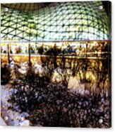 Mall In Warsaw, Poland At Winter Acrylic Print