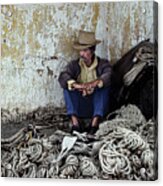 Man With Rope Acrylic Print