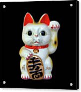 Maneki Neko Lucky Cat Acrylic Print