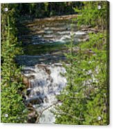 Mcdonald Falls In Glacier National Park #1 Acrylic Print