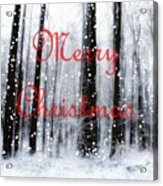 Merry Christmas At The Woods Of Nimisila Acrylic Print