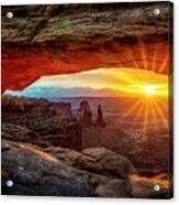 Mesa Arch At Sunrise Acrylic Print