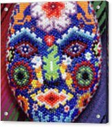 Huichol Art - Huichol Mask Acrylic Print