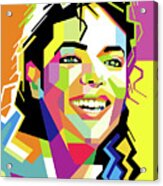 Michael Jackson Pop Art Acrylic Print