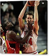 Mike Dunleavy And Paul Millsap Acrylic Print
