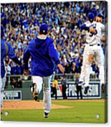 Mike Moustakas And Eric Hosmer Acrylic Print