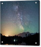 Milky Way From Gold Creek Pond Acrylic Print