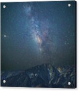 Milky Way Over Sierra Nevada Mountains Acrylic Print