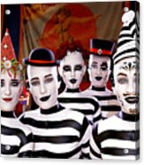 Mimes At The Circus Acrylic Print