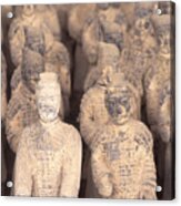 Miniature Terracota Warriors, Shenzen, Guangdong Province, China Acrylic Print