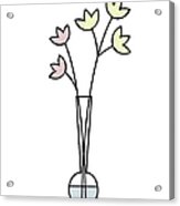 Minimal Plant In Vase 3 Acrylic Print