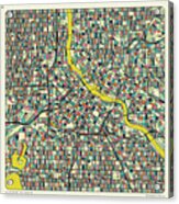 Minneapolis Map 2022 Edition Acrylic Print