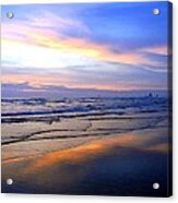 Mirrored In The Sand Acrylic Print