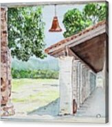 Mission Bell - La Purisima.  Watercolor Acrylic Print