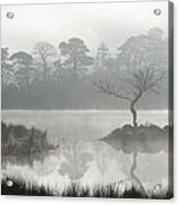 Misty Rydal Water Lake District Acrylic Print