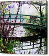 Monet's Bridge Acrylic Print