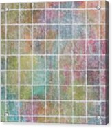 Monet's Garden Squared Pastel Abstract Acrylic Print