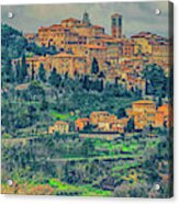 Montepulciano Panorama Acrylic Print