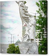 Monument To The Immigrant - Nola Riverwalk Acrylic Print