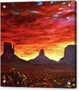 Monument Valley Sunrise Acrylic Print