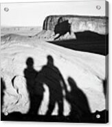 Monument Valley Xxiii Bw Acrylic Print